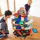 Hot Wheels City Toy Car Track Set Ultimate Garage with T-Rex Dinosaur Store 100 164 Scale Vehicle