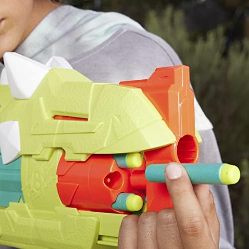 Nerf DinoSquad Armorstrike Dart Blaster 16 Darts Indoor and Outdoor Dinosaur for 8 Year