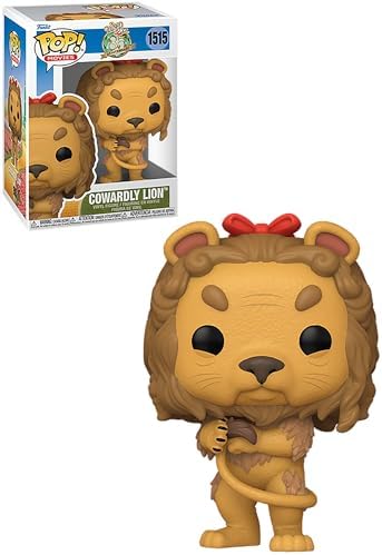 Funko POP Movies The Wizard of Oz - Cowardly Lion - 16 Odds for Rare Chase Variant - Flocked - Collectable Vinyl Figure