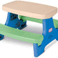 Little Tikes Easy Store Jr. Kid Picnic Play Table Bluegreen