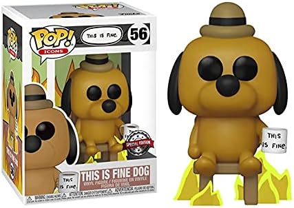 Funko This is Fine Dog Pop Vinyl Figure - Entertainment Earth
