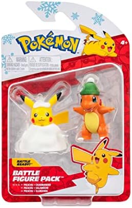 Pokemon Battle Figure Pack Holiday Pikachu and Holiday Charmander