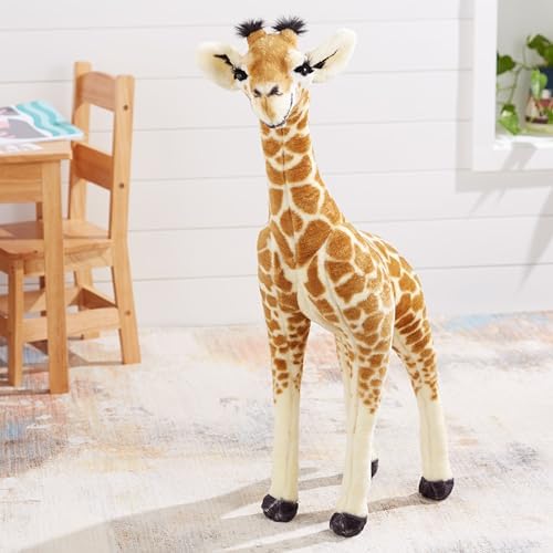 Melissa & Doug Melissa Doug Plush - Standing Baby Giraffe Brown and Peach