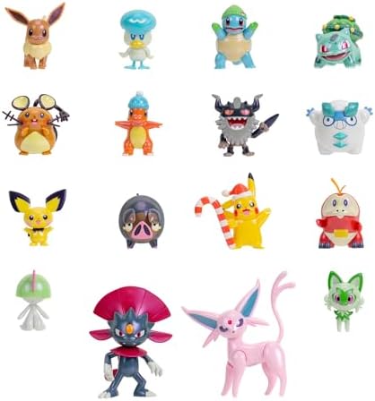 Pokemon PKW3624 Battle Figure Deluxe Advent Calendar 2024 Official Pokemon Calendar with
