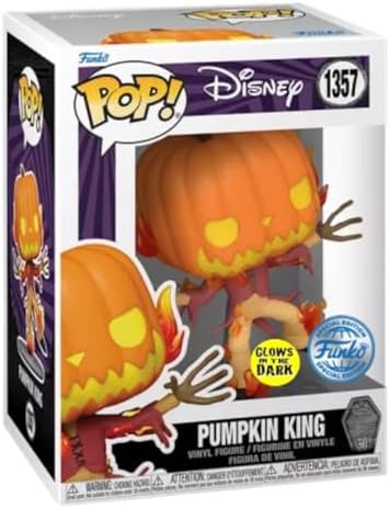 Funko Pop Disney The Nightmare Before Christmas - Pumpkin King 1357 Sticker Glow InThe