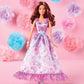 Barbie Signature Birthday Wishes Doll in Satiny Lilac Dress with Wavy Brown Hair