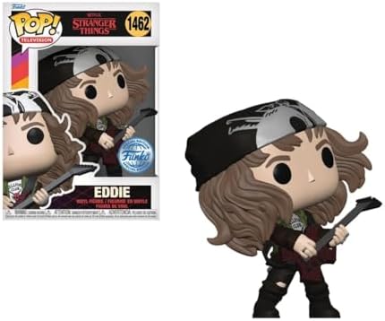 Funko Pop TV Stranger Things Season 4 Eddie with Guitar 1462 - Official Netflix Vinyl