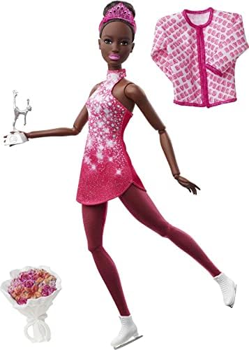 Barbie Winter Sports Ice Skater Brunette Doll