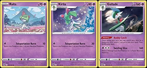 Pokemon Gallade 062189 - Astral Radiance - Rare Pokemon Evolution Card Lot - Kirlia Ralts
