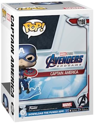 Funko POP Marvel Avengers Endgame Captain America with Broken Shield Mjolnir Glow in The