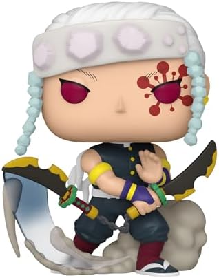 Funko POP Animation Demon Slayer - Tengen Uzui - 16 Odds for Rare Chase Variant - Metallic - Collectable Vinyl Figure