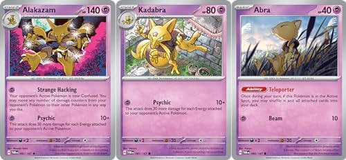 Pokemon Alakazam 082167 - Twilight Masquerade - Pokemon 3 Card Lot
