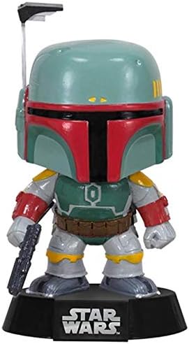 Funko Pop Star Wars Boba Fett 08 Vinyl Bobble-Head Figure Bundled with Pop Box Protector