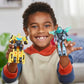 Transformers EarthSpark Cyber-Combiner Bumblebee and Mo Malto Robot Action Figures