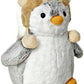 Aurora Pompom 9" Penguin Plush (Brown Hat)