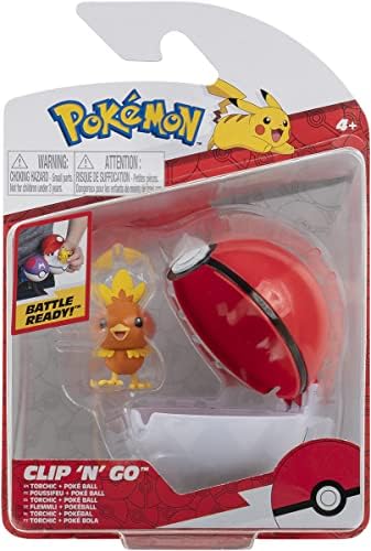 Pokemon Clip'n'Go Poke Balls - Firefly Pokeball Unisex Articulated Figure Standard