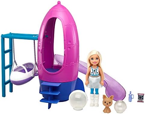 Barbie Space Discovery Chelsea Doll Rocket Ship-Themed Playset with Puppy