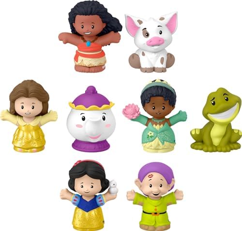 Fisher-Price Little People Toddler Disney Princess Set with 6 Character Figures for