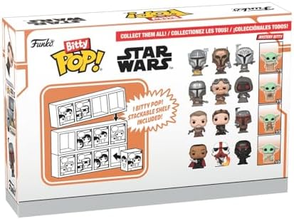 Funko Bitty POP Mandalorian 4 Packa - The Mandalorian Bitty POP Kuiil Bitty POP Offworld