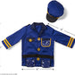Melissa & Doug Melissa Doug unisex-children Police Officer Role Play Costume Dress-Up Set
