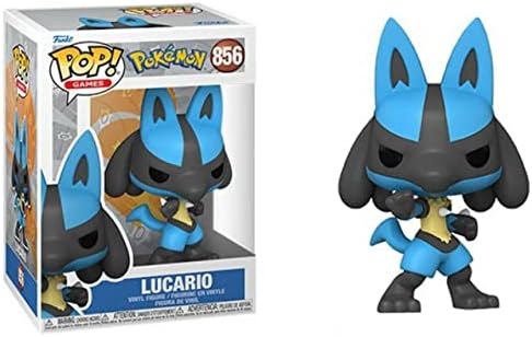 Pokemon - Lucario Pop Vinyl Figure Bundled with Compatible Pop Box Protector Case