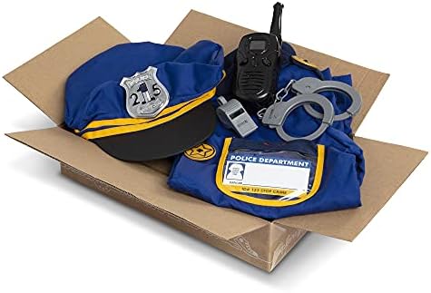 Melissa & Doug Melissa Doug unisex-children Police Officer Role Play Costume Dress-Up Set