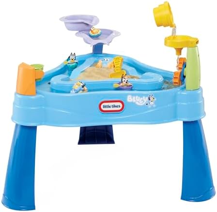 Little Tikes Bluey Water Table with 6 Bluey Active Play for Boys and Girls Ages 1-6 Years