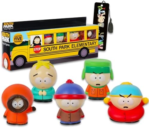 Funko South Park Mini Figures 5 Pack - Bundle With Cupcake Topper Figurines Including