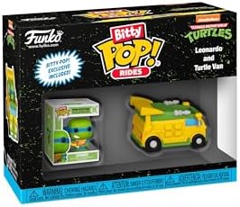 Funko Pop Bitty Ride Teenage Mutant Ninja Turtles - Leonardo with Van - TMNT RetroClassic - Collectable Vinyl Figure