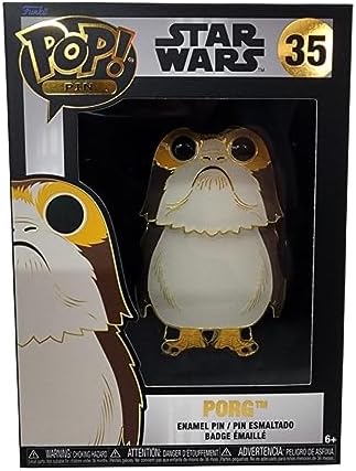 Funko Pop Enamel Pin - PORG - Star Wars Enamel Pins - Cute Collectable Novelty Brooch -
