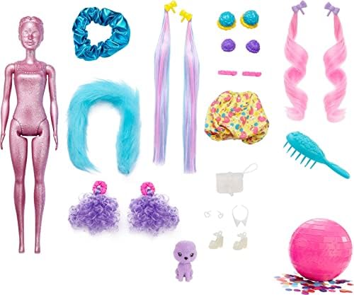 Barbie Color Reveal Glitter Hair Swaps Doll