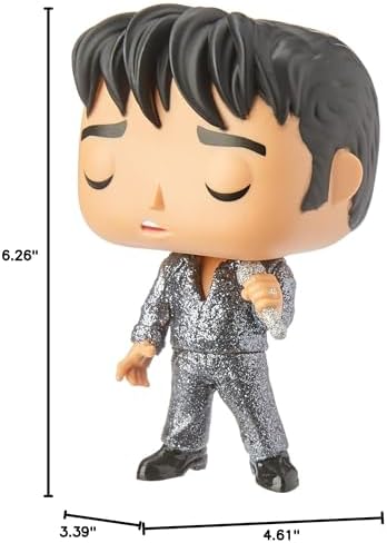 Funko Elvis Presley 1968 Comeback Special Diamond Glitter Pop Vinyl Figure
