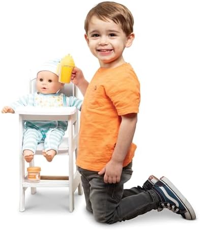 Melissa & Doug Melissa Doug Play High Chair - Pretend Play High Chair Baby Doll White