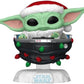 Funko POP Star Wars The Mandalorian Holiday - Grogu Holiday Pram - The Child - Baby Yoda - Pram - Collectable Vinyl Figure