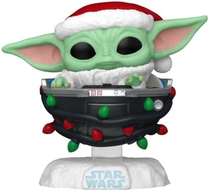 Funko POP Star Wars The Mandalorian Holiday - Grogu Holiday Pram - The Child - Baby Yoda - Pram - Collectable Vinyl Figure
