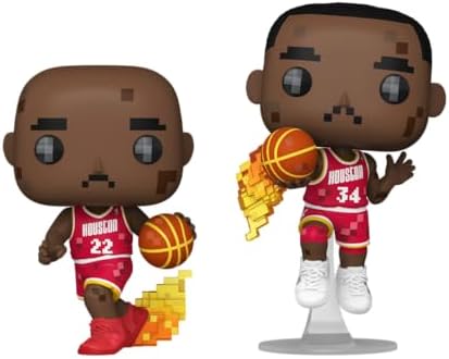 Funko Pop NBA JAM Rockets - Clyde Drexler and Hakeem Olajuwon 2-Pack