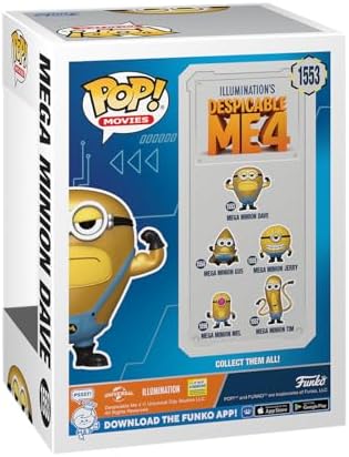Funko POP Movies Despicable Me 4 - Super Dave - Despicable Me Minions - Collectable Vinyl Figure