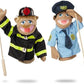 Melissa & Doug Melissa Doug Rescue Puppet Set - Police Officer and Firefighter - Soft Plush