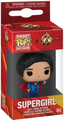 Funko POP Keychain DC - The Flash - Supergirl - DC Comics Novelty Keyring - Collectable