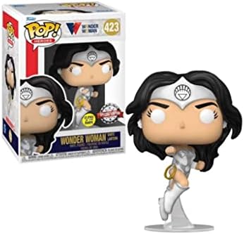 Funko Pop Wonder Woman 80th Anniversary White Lantern Glow-in-The-Dark Pop Vinyl Figure -