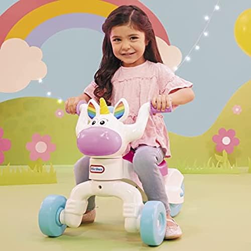 Little Tikes Go Grow Unicorn Indoor Outdoor Ride-On Scoot for Preschool Toddlers and