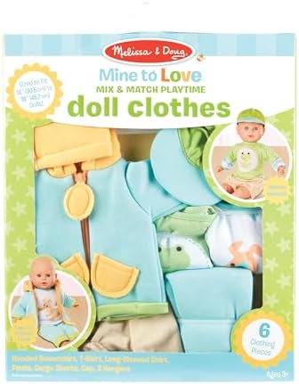 Melissa & Doug Melissa Doug Mine to Love Mix Match Playtime Doll