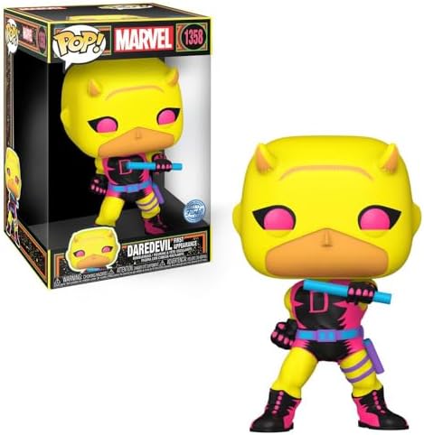 Funko Marvel Daredevil Glow-in-The-Dark Pop Vinyl Jumbo Figure 10 inches 25.4 cm Masked