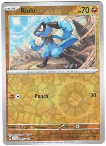 Pokemon - Riolu 081142 - Stellar Crown Reverse Foil - Single Card