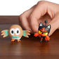 Pokemon 95002 2 Battle Action Figure Includes 2 Rowlet and 2 Litten Pack of 2