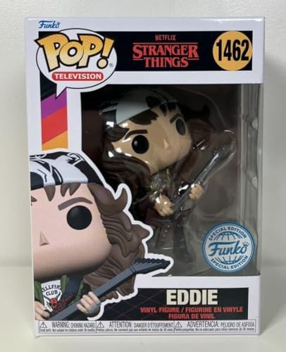 Funko Pop TV Stranger Things Season 4 Eddie with Guitar 1462 - Official Netflix Vinyl