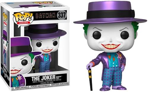 Funko POP DC Heroes Batman 80th - Joker with Hat 1989 Funko Pop Vinyl Figure Bundled with