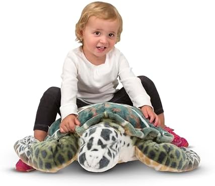 Melissa & Doug Melissa Doug Giant Sea Turtle - Lifelike Stuffed Animal