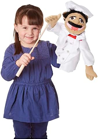 Melissa & Doug Melissa Doug Chef Puppet Al Dente with Detachable Wooden Rod