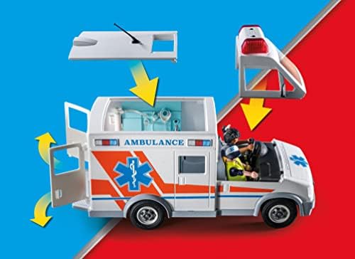 Playmobil Ambulance with and 3 Figures